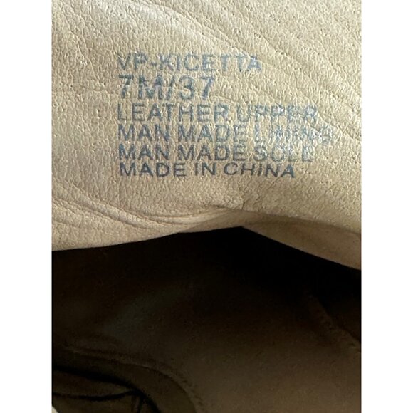 Vince Camuto Shoes Women's 7M Tan Kicetta Suede Peep Toe Open Heel Bootie - Picture 6 of 16